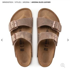 Birkenstock Arizona leather soft footbed sandals